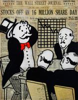 Nelson De La Nuez WALL STREET PANIC Mixed Media - Sold for $4,800 on 05-24-2025 (Lot 193).jpg